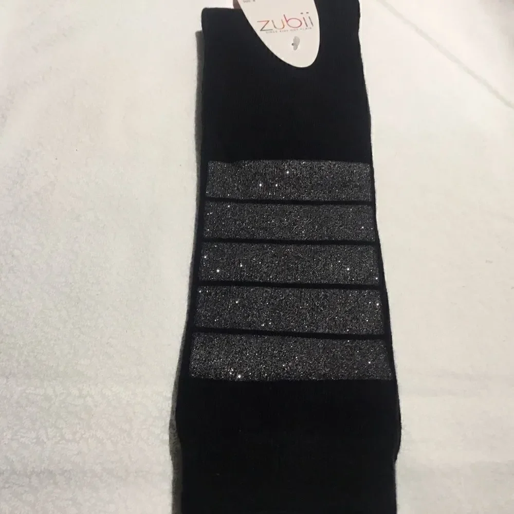 SALE BUY 5/$10. . NWT. Girls Knee Socks Sz 8 Black.
